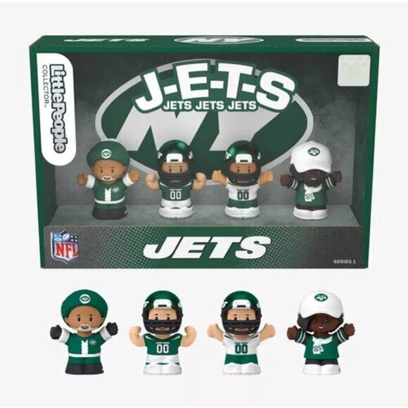 New York Jets Fisher Price Little People Collector NFL - New York Jets 4-Pack - Picture 1 of 10